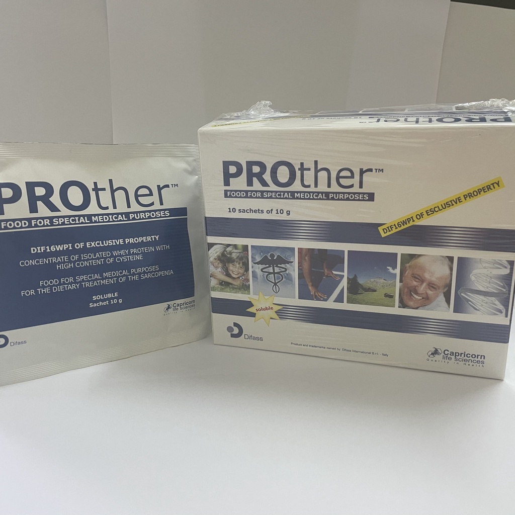 ĐẠM UỐNG TĂNG CƠ PROTHER - NHẬP KHẨU Ý - Hộp 10 gói x 10g