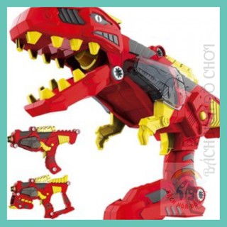 ĐỒ CHƠI SÁNG TẠO - KHỦNG LONG BIẾN HÌNH 3 trong 1 - SÚNG ĐIỆN LONG - HCM - 👉FREESHIP👈