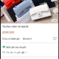 Túi đeo chéo da mềm Size 20