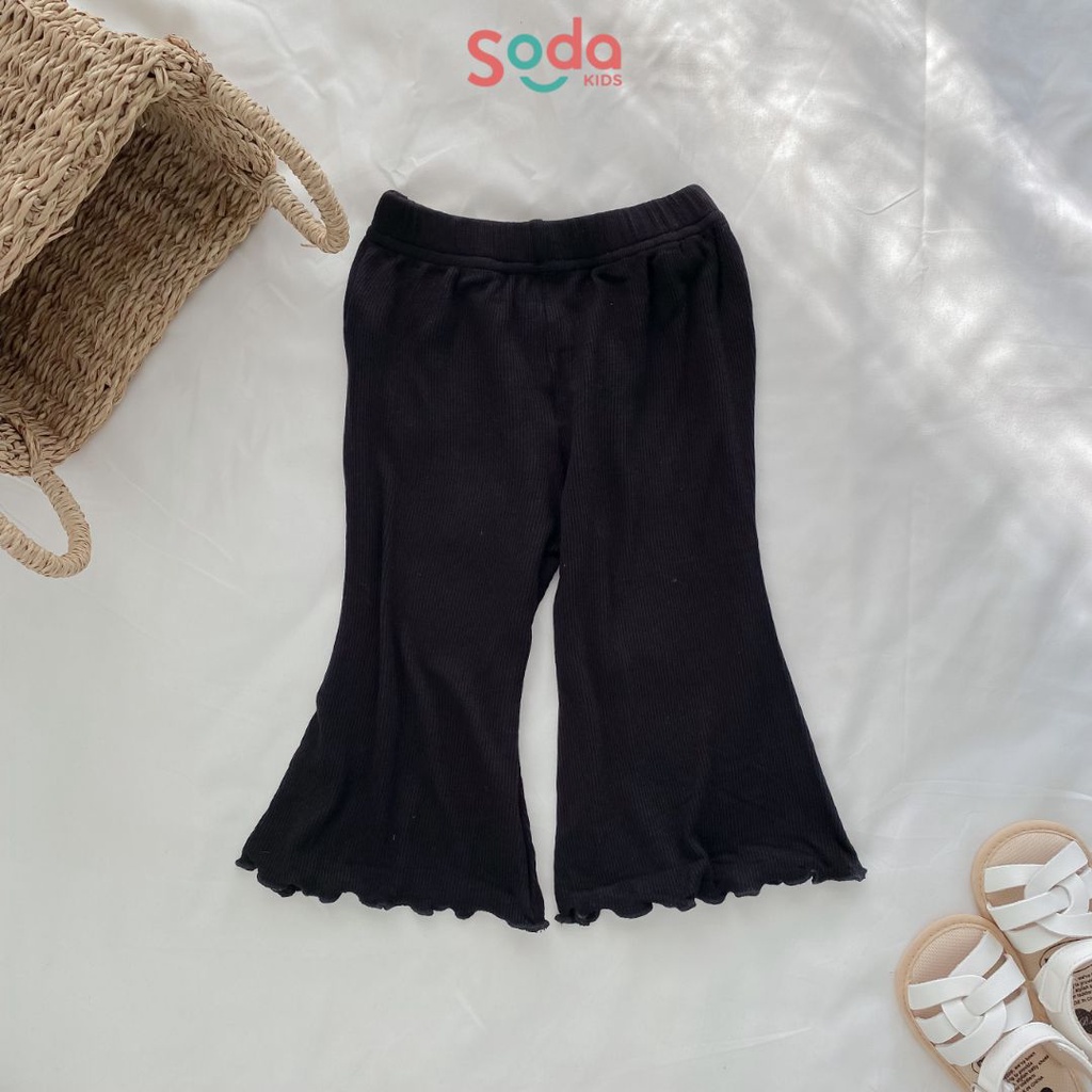 Quần ống loe bé gái 4 màu (Ảnh thật)