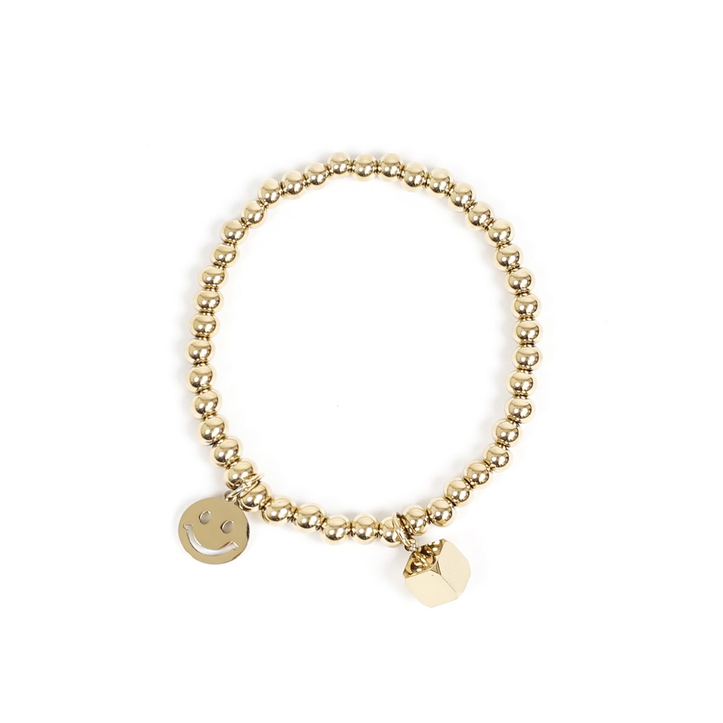 Lắc tay DECAO Smile Titan (Vàng/ Trắng)