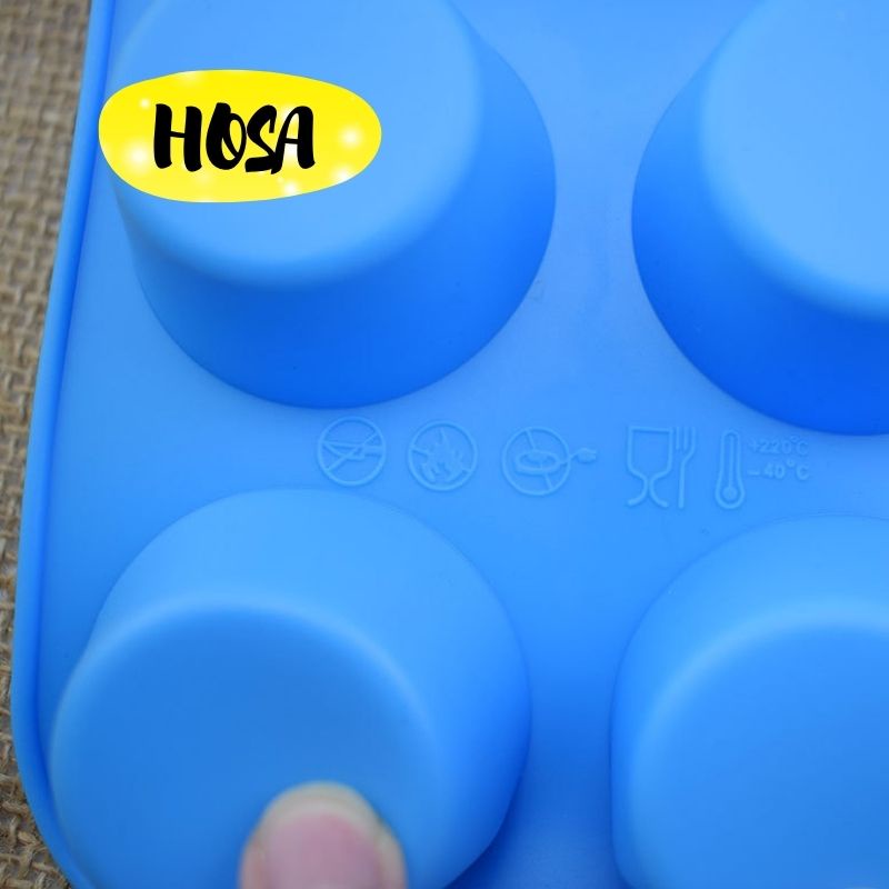24 CUP ROUND, 24 Ô TRÒN KHUÔN SILICONE LÀM CUPCAKE, MUFFIN VÀ RAU CÂU TIỆN DỤNG