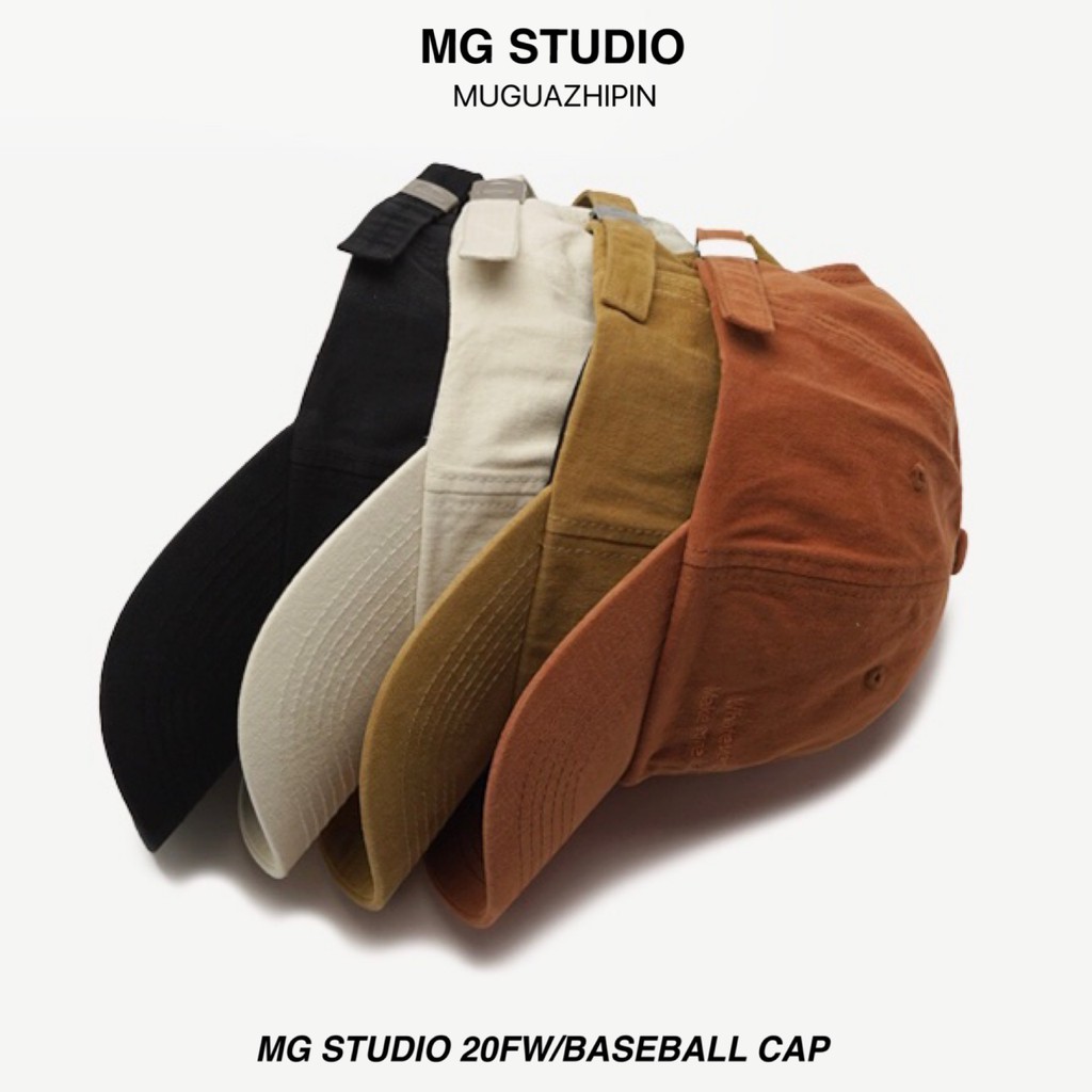  Mũ Lưỡi Trai MG STUDIO Bằng Cotton Mềm Mại Thêu Chữ