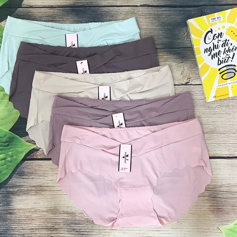 QUẦN LÓT BẦU Cạp Chéo| Bigsize| Sau Sinh| SU ĐÚC Tăm| Thông Hơi| Kháng Khuẩn| Đồ Lót Chip Bà Bầu - QL22