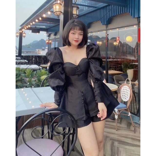 S01-Bộ tafta ánh kim tay phồng