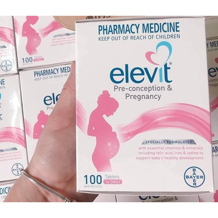 Elevit Bầu Úc Vitamin Tổng Hợp 100 viên dành cho bà bầu của Úc