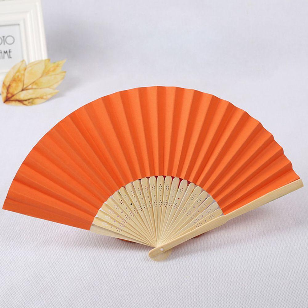 Quạt Gập Cầm Tay 7 inch Bằng Tre Phong Cách Trung Hoa Dùng Làm Đạo Cụ Chụp Ảnh Cưới / Tiệc Tù