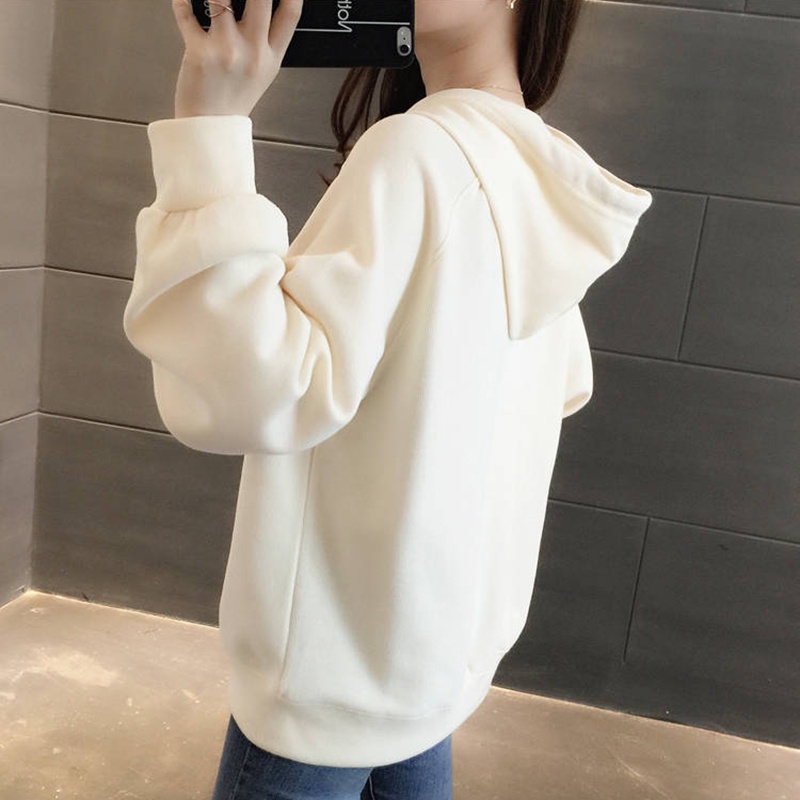 Áo hoodie IELGY chui đầu dáng rộng phong cách nữ sinh hợp thời trang