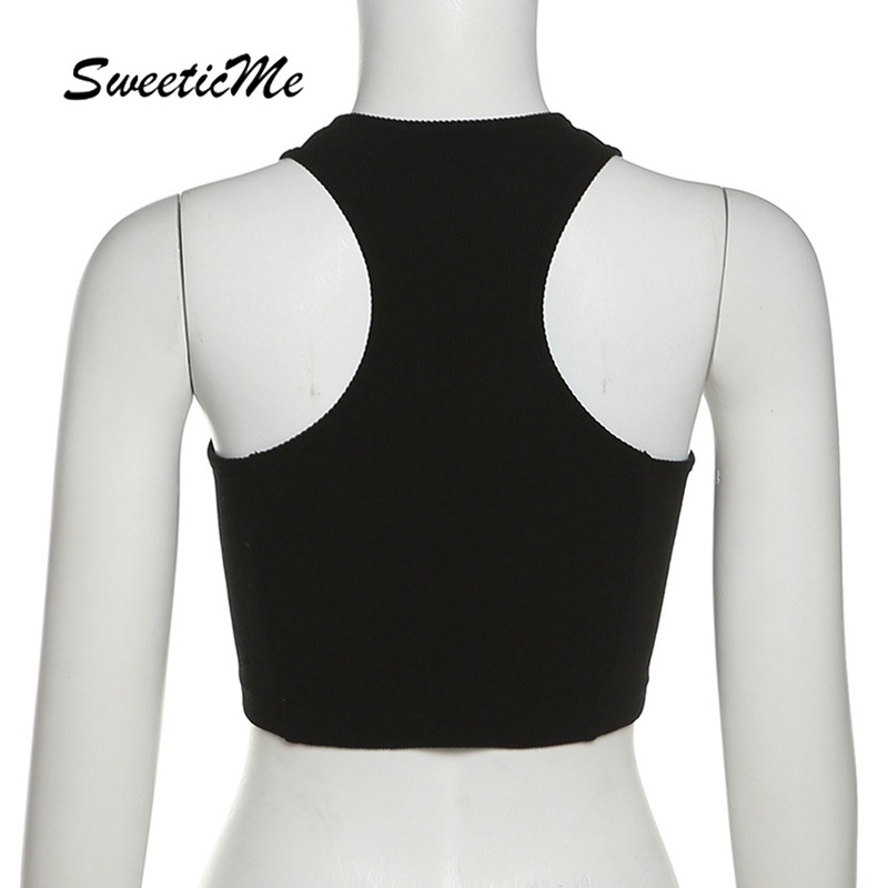 Áo Tank Top Màu Trơn Cổ Tròn Thời Trang Cho Nữ