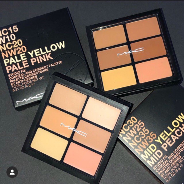 Bảng tạo khối và che khuyết điểm Mac Studio Fix Conceal and Correct Palettee 6g - Medium