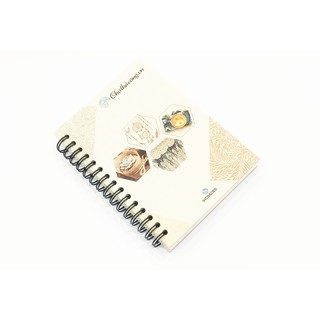 Sổ tay mini Vintage bìa Kraft cứng gáy lò xo A6