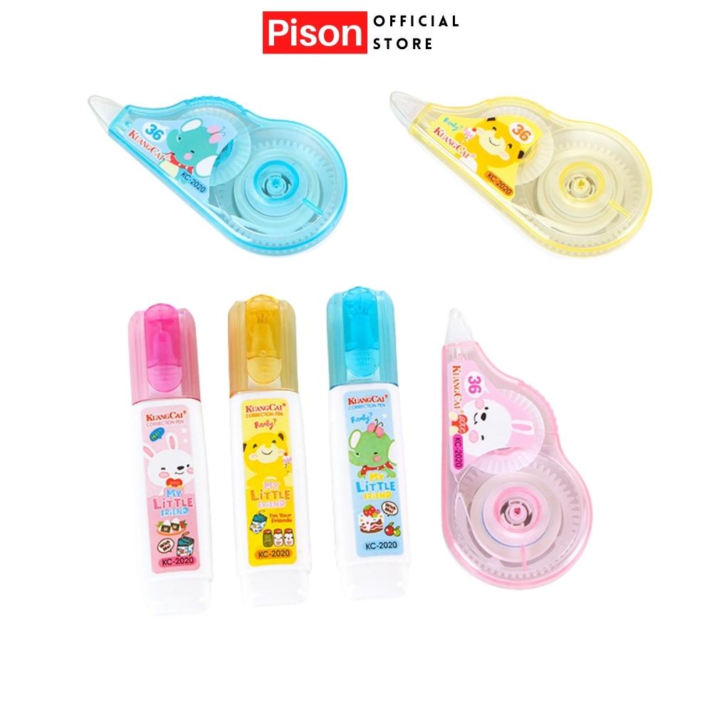 Bút xóa kéo, Băng xoá giấy Pison phong cách dễ thương, xóa khô tiện lợi