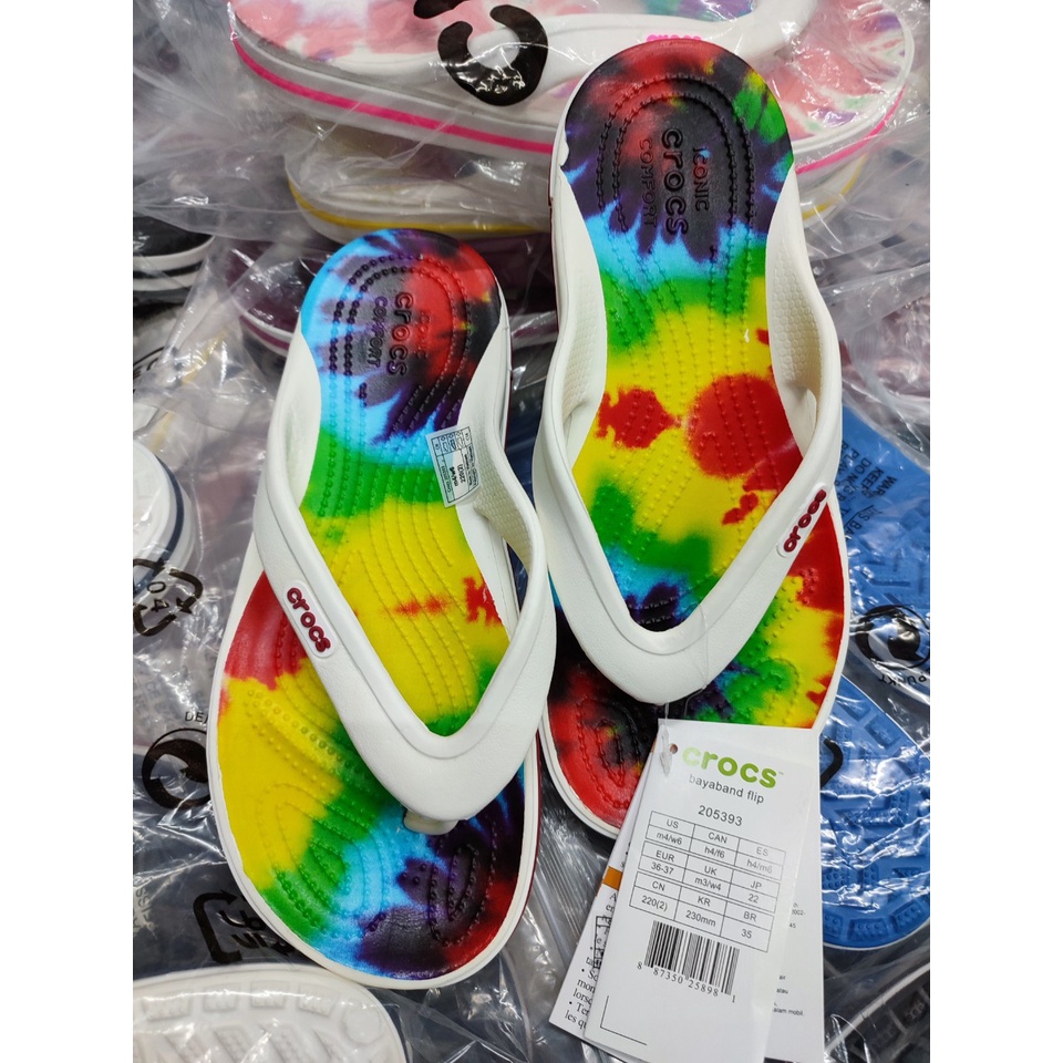 Dép xỏ ngón Baya Tiedye êm nhẹ, đế ma sát chống trơn trượt cho nam nữ