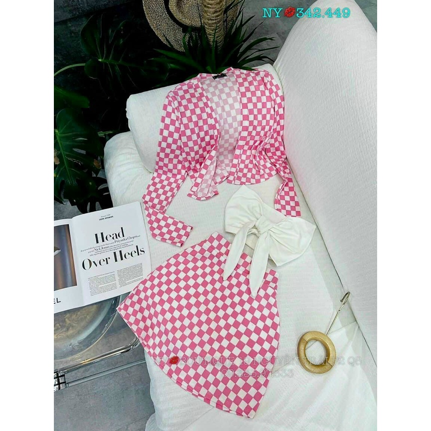 [Siêu Hot] Sét 3 Món Caro Vải Cotton Cao Cấp