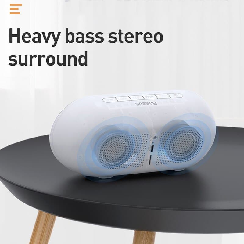 Loa Bluetooth PIN 1500mAH tích hợp đồng hồ báo thức đa năng 4 trong 1 - Baseus Encok E09 Wireless Speaker