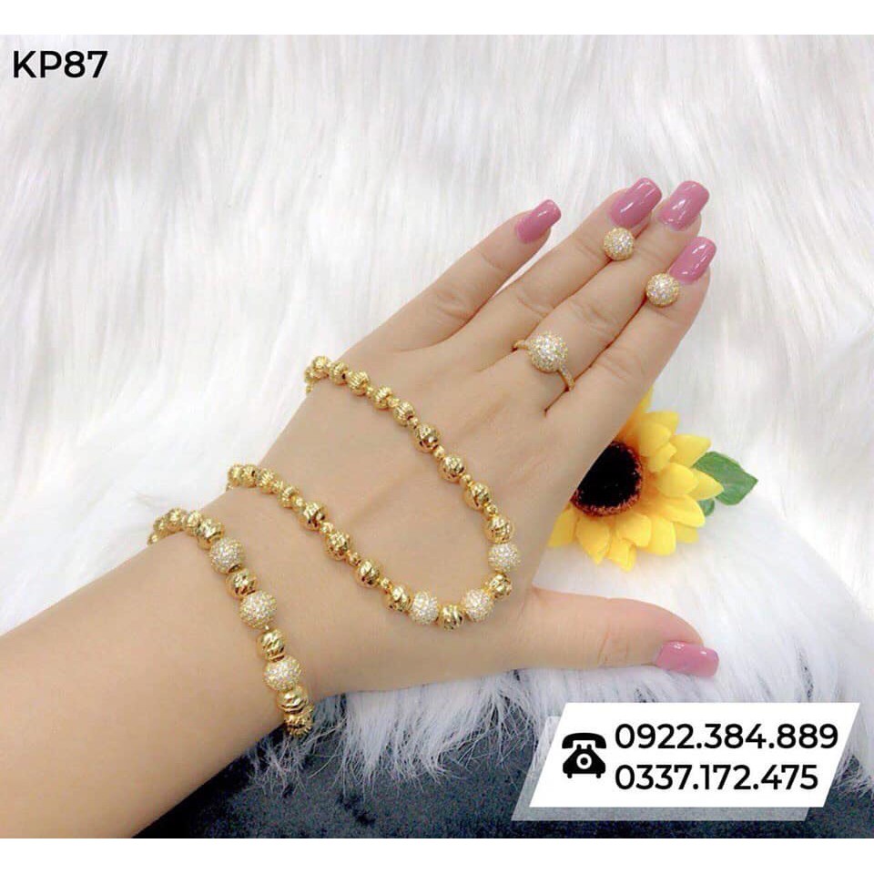 Bộ Trang Sức Hình cầu Bi Cao Cấp Sang Chảnh