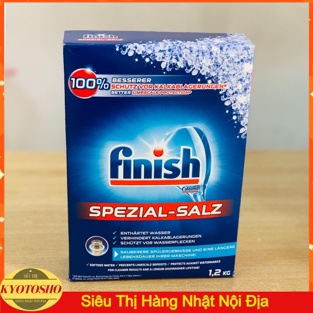 Muối rửa bát finish 1.2kg dùng cho Máy rửa bát