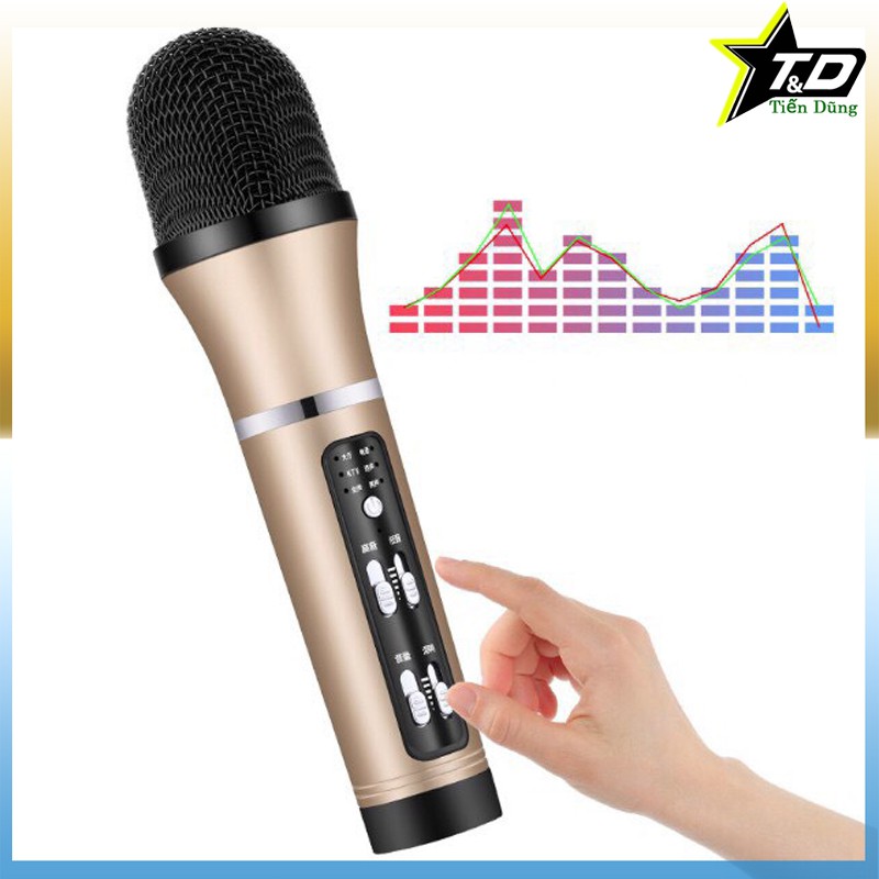 Mic C25 lấy nhạc buetooth, livestream thu âm cao cấp đa năng giả giọng đầy đủ phụ kiện tai phone