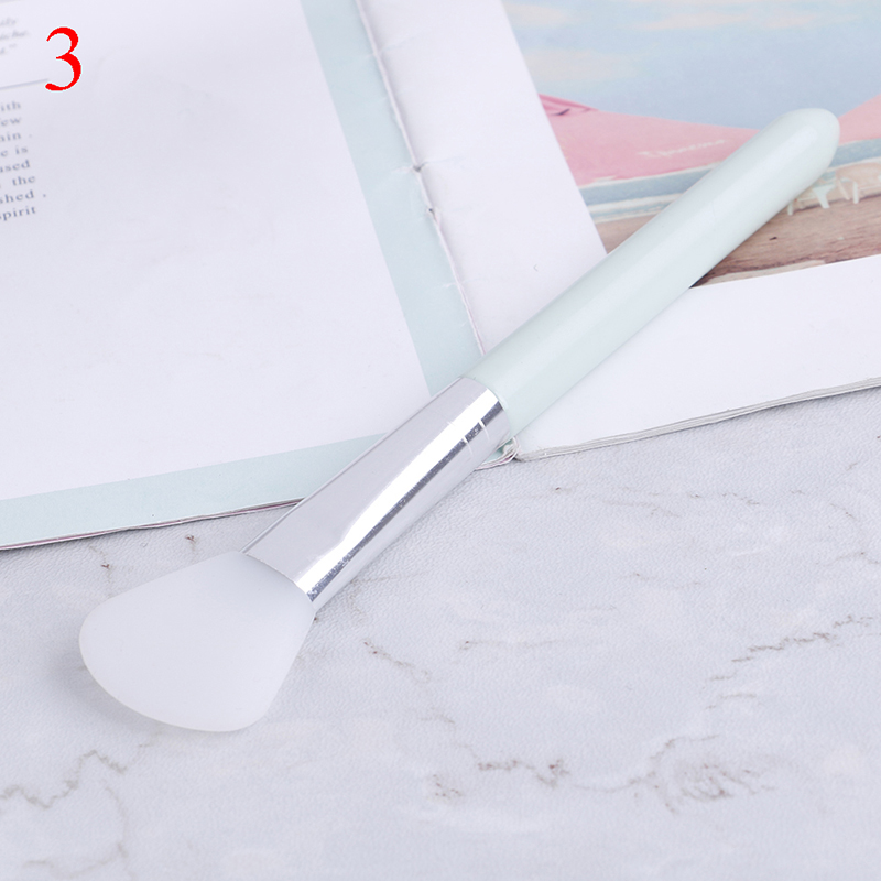 [Bảo Vệ tinh tế♥1 Cọ silicone Phẳng Quét Mặt Nạ Bùn Chăm Sóc Da