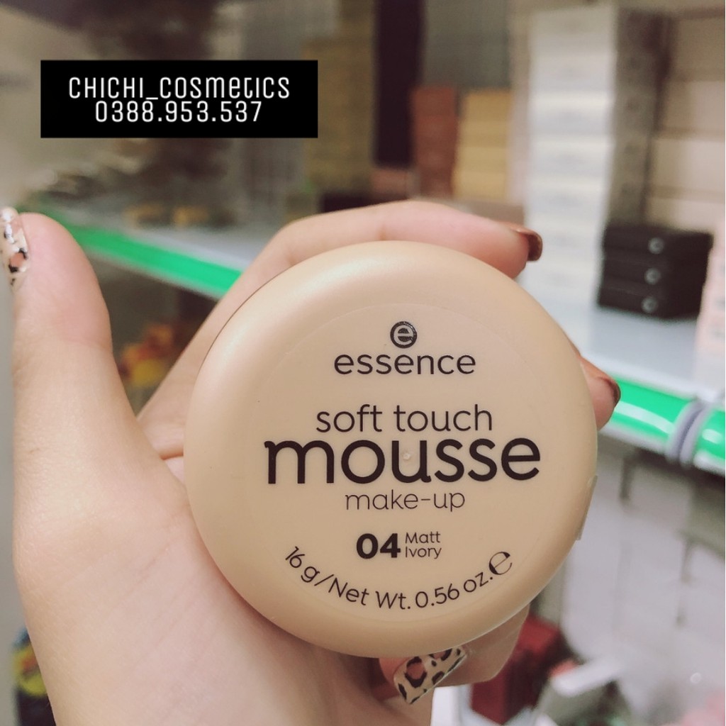 (423828 - HÀNG CÓ SẴN) Phấn Tươi Đức Essence Soft Touch Mousse # 04 Matt Ivory