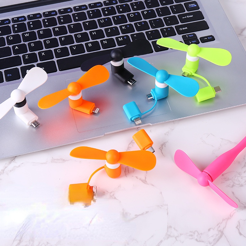 Quạt Mini Cầm Tay Cổng USB Cho Điện Thoại