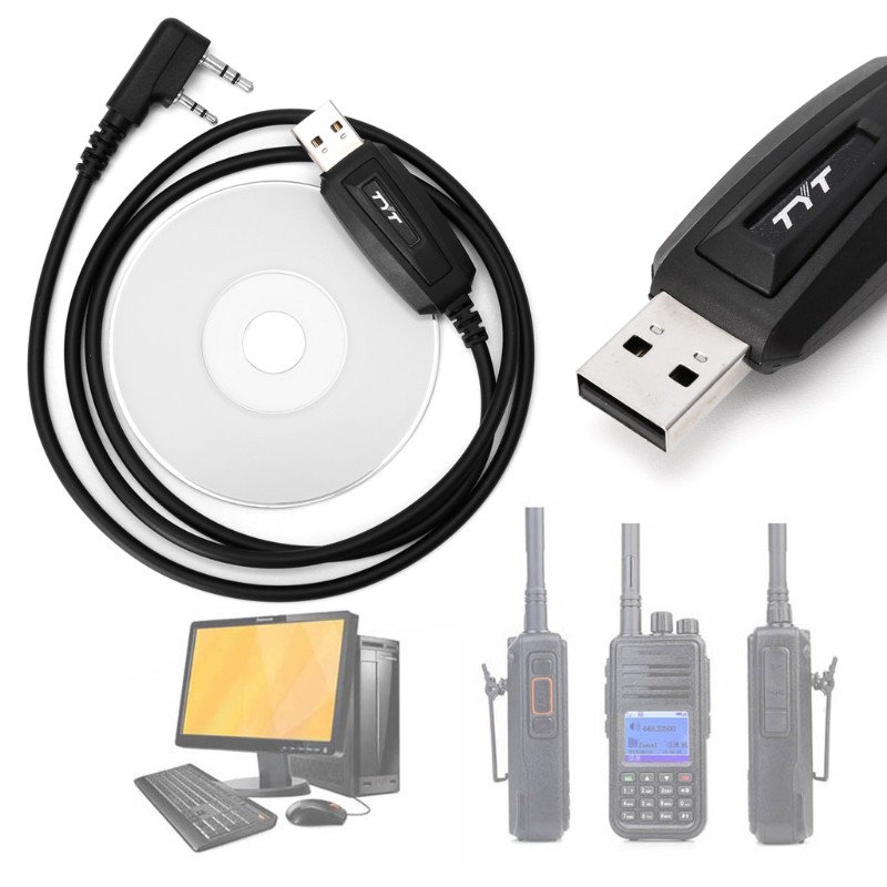 Dây Cáp Lập Trình Usb + Đĩa Cd Cho Bộ Đàm Tyt Md-380