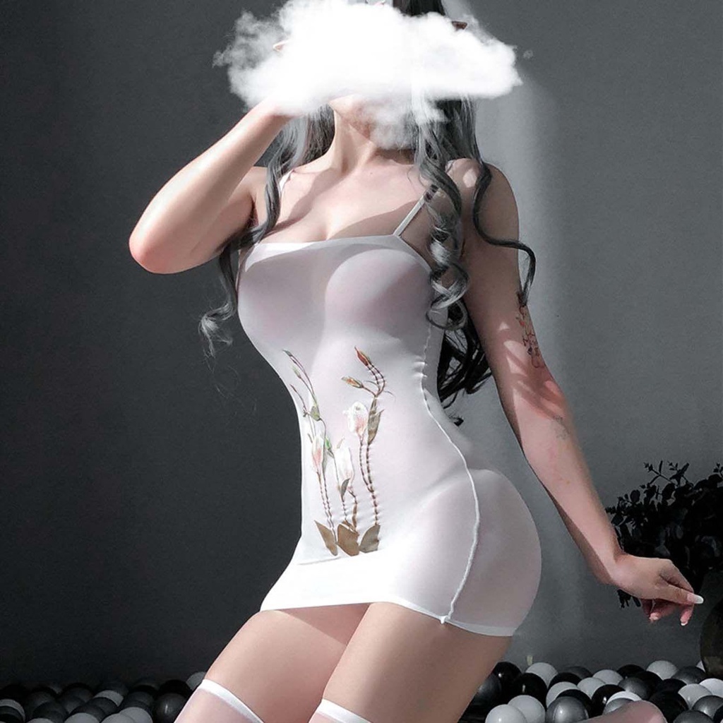 Đầm Bó Thêu Hoa Sexy