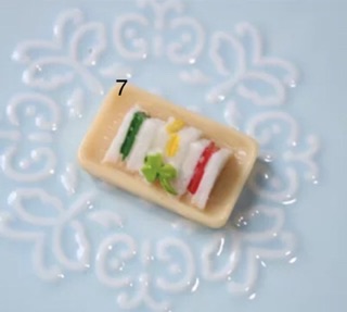 [Mô hình thu nhỏ]Bánh cookie, bánh quy sandwich pizza   trang trí bàn làm việc nhà cửa