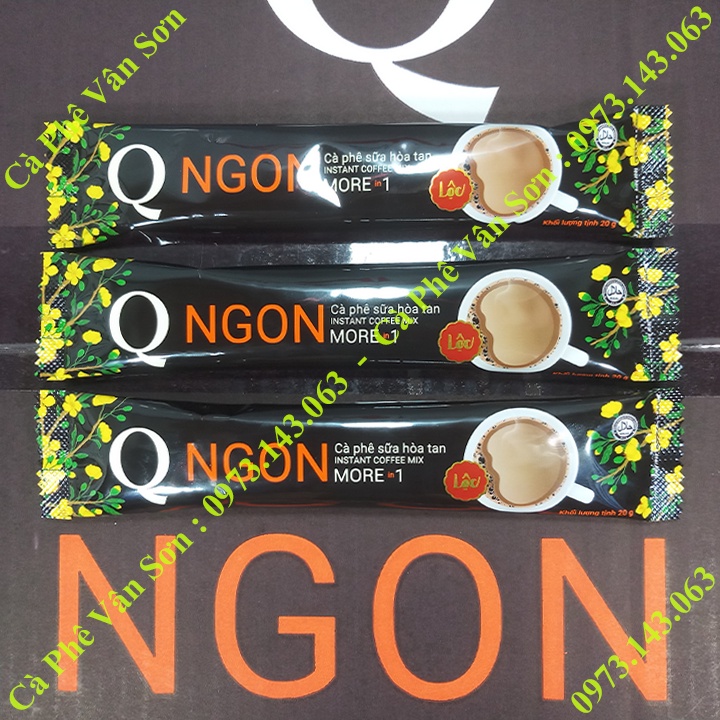 Cà phê sữa Ngon Trần Quang bịch 240g (12 gói dài * 20g) Mẫu xuân 2022