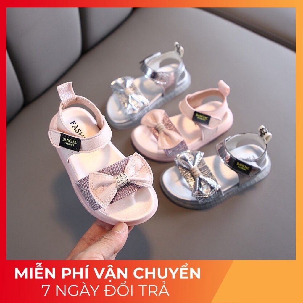 Sandal nơ Ánh Bạc 8819 cho bé gái