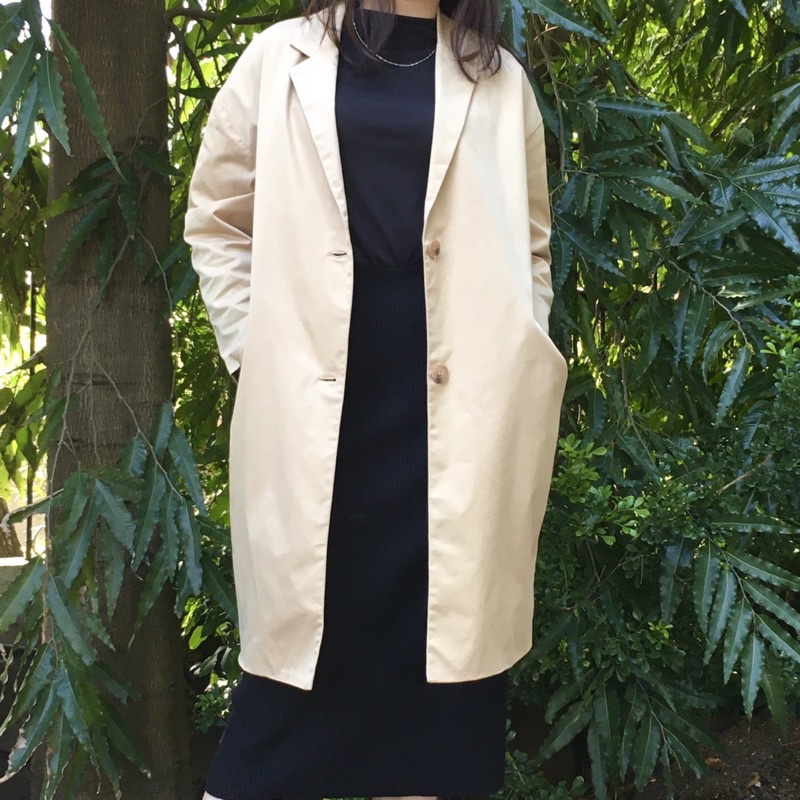 Khoác vest măng tô kaki classic long coat