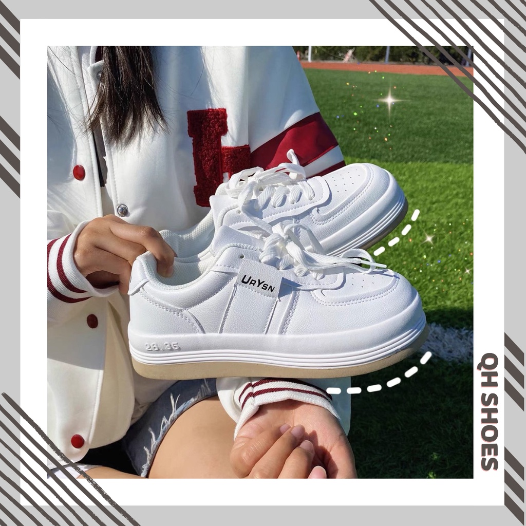 Giày thể thao nữ đế bằng bánh mì basic mã URYN vải canvas bata mới hot phong cách retro ulzzang đẹp cá tính