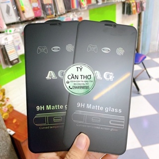 Kính cường lực iPhone 6 6sp 6plus ip7 8 ip7plus 8plus 11 11 pro 11 promax ipx xs xr xsmax nhám chống vân tay AG