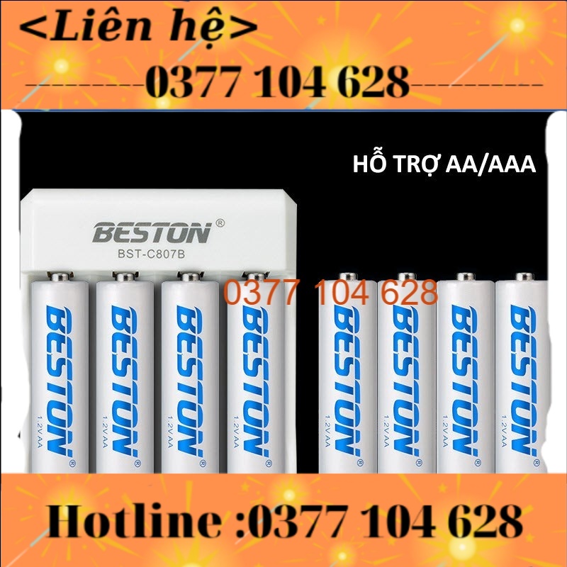 Combo pin AA/AAA kèm sạc hoặc pin riêng hãng Beston giá siêu tốt, bảo hành 1 tháng Mic không dây, máy ảnh, điều khiển