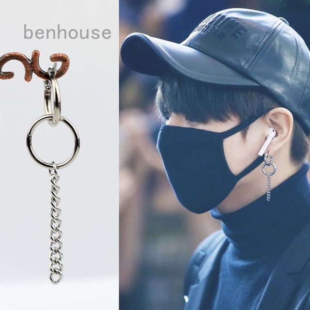 Đôi khuyên tai dài BTS Bangtan Boys Jungkook thời trang Hàn Quốc