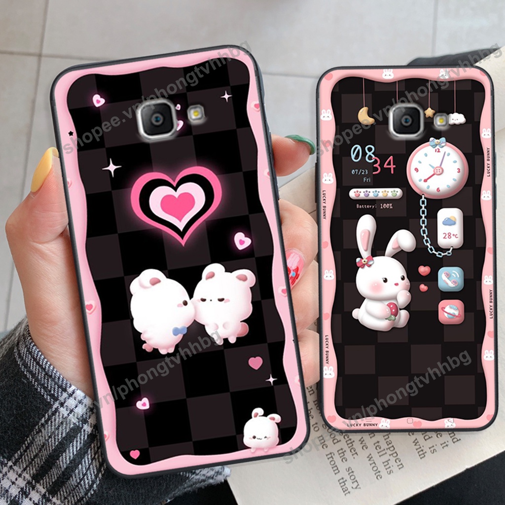 Ốp lưng Samsung A9 Pro - Samsung C9 Pro gấu,thỏ trắng , đồng hồ dễ thương cute cực đẹp