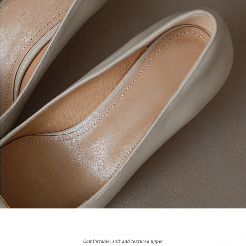 Giày Cao Gót Da Mũi Vuông Phong Cách Retro Pháp Thời Trang Mùa Xuân Dành Cho Nữ 2022