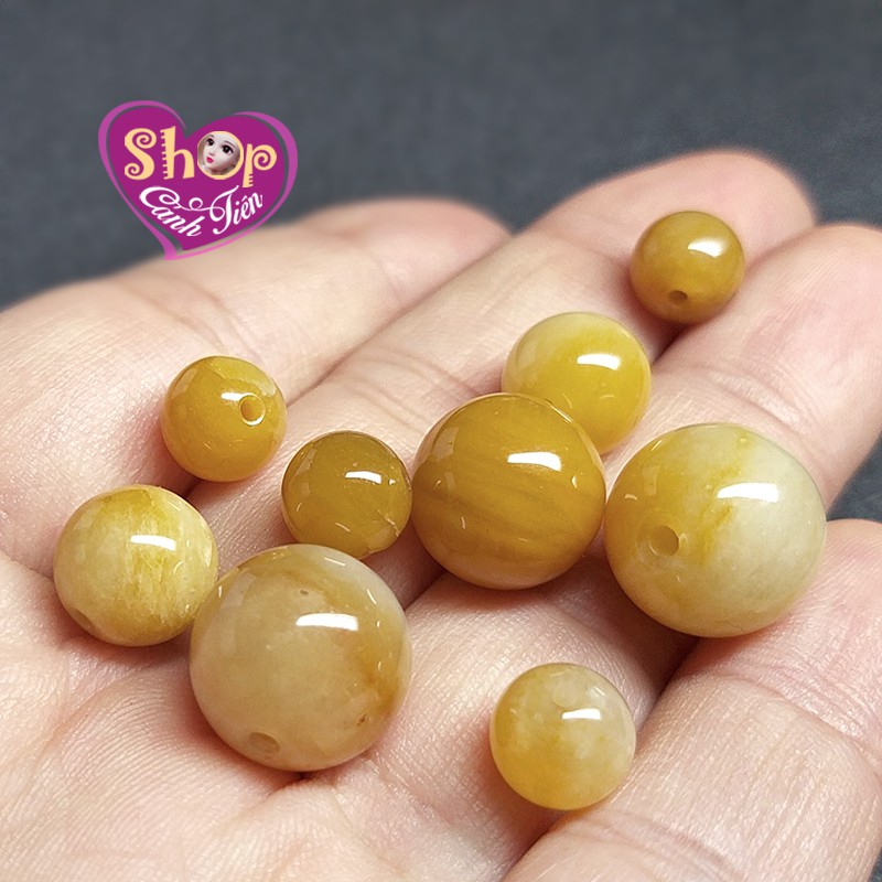 [Mã FAMAYFA giảm 10K đơn 50K] Hạt Đá Vân Vàng Nâu Rất Đẹp 8-13mm làm vòng tay | BigBuy360 - bigbuy360.vn