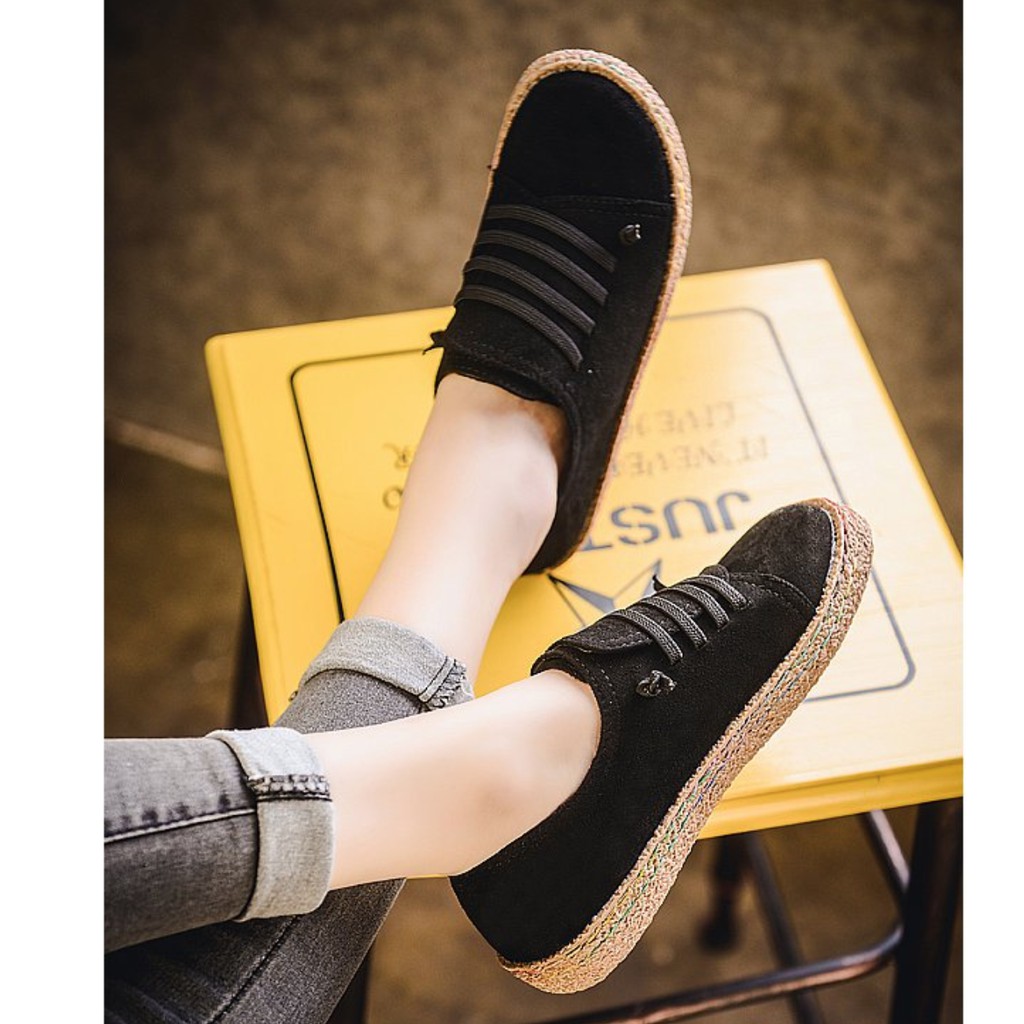 Giày lười nữ phong cách retro Châu Âu order | BigBuy360 - bigbuy360.vn