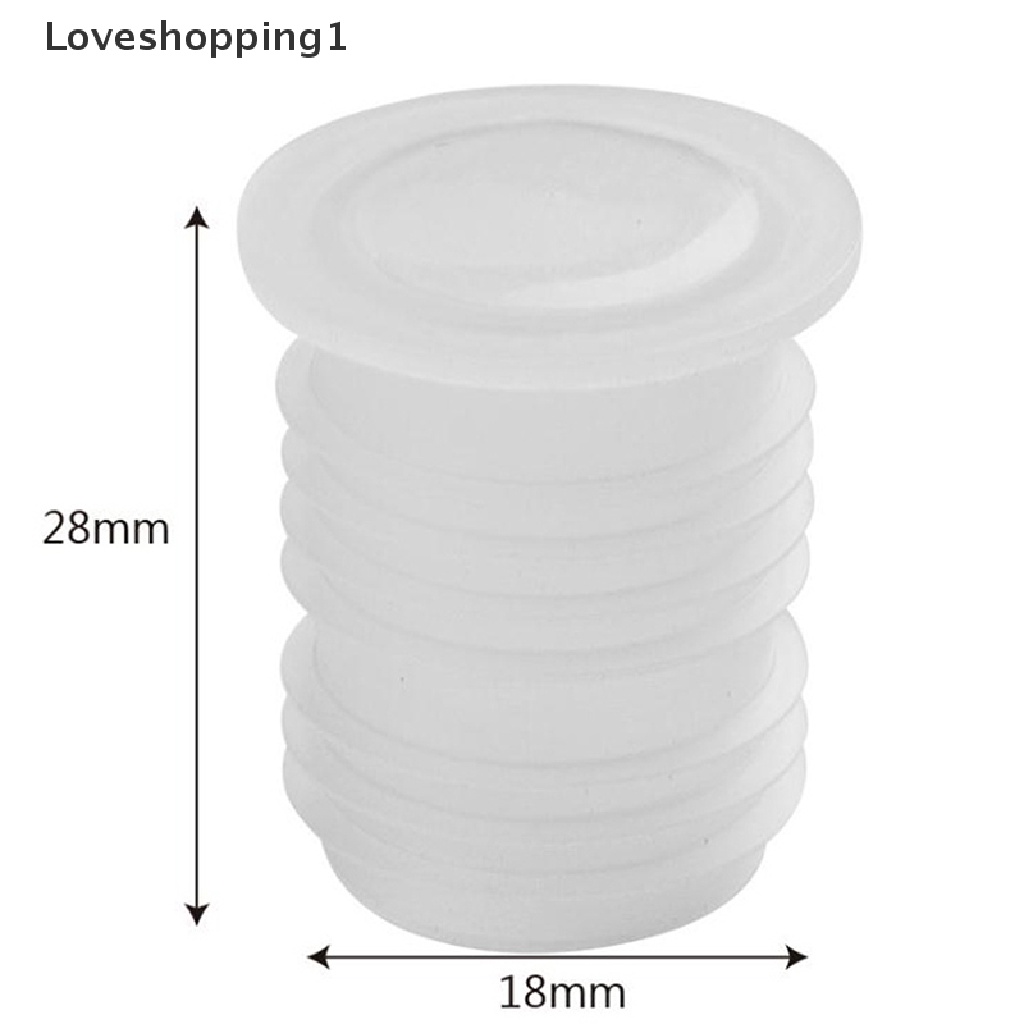 Set 10 nút bịt chai rượu vang thủy tinh bằng nhựa trong suốt tiện lợi