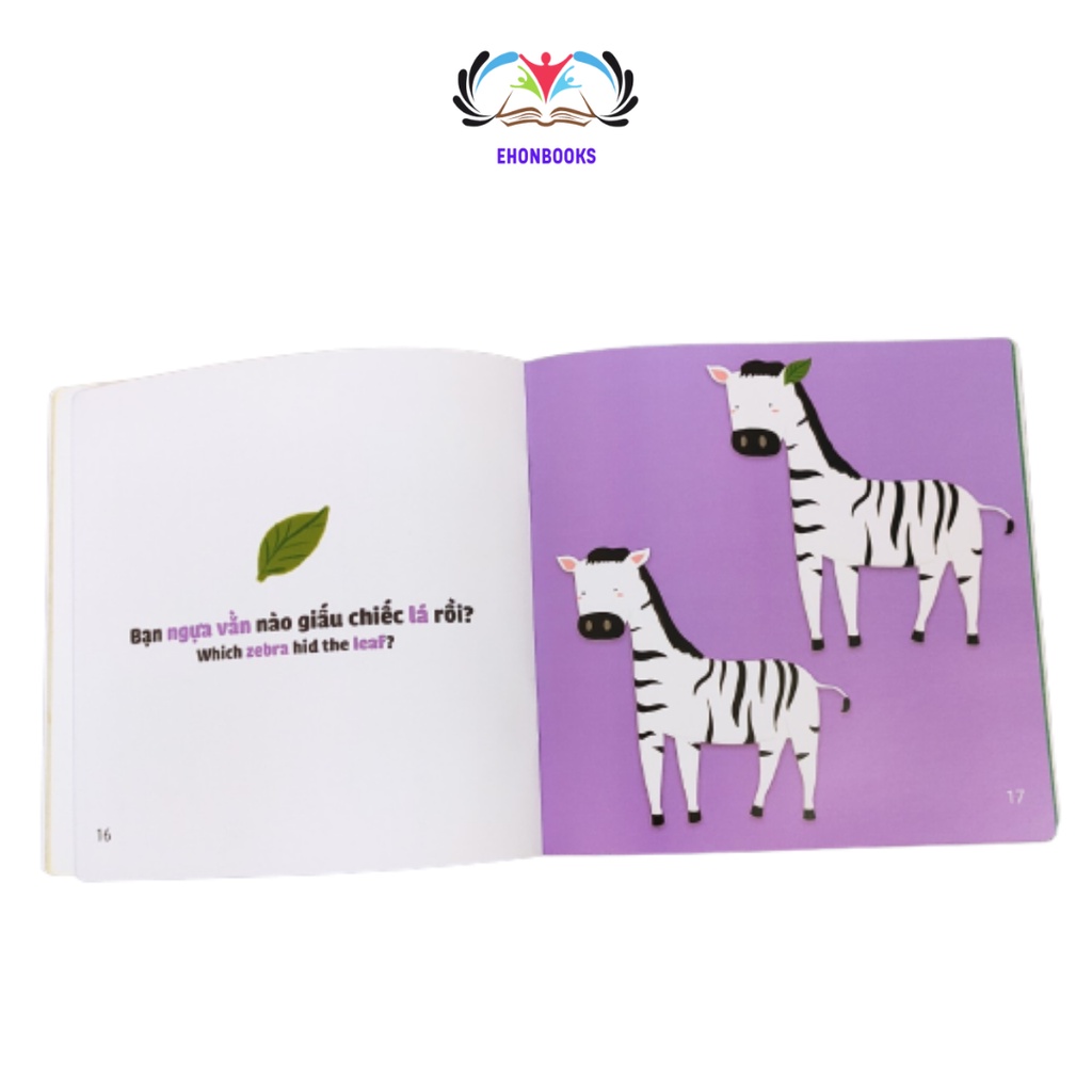Sách Ehon cho bé 0 3 tuổi - Ehon kỹ năng sống Vào rừng xem ai giấu cái gì wabooks
