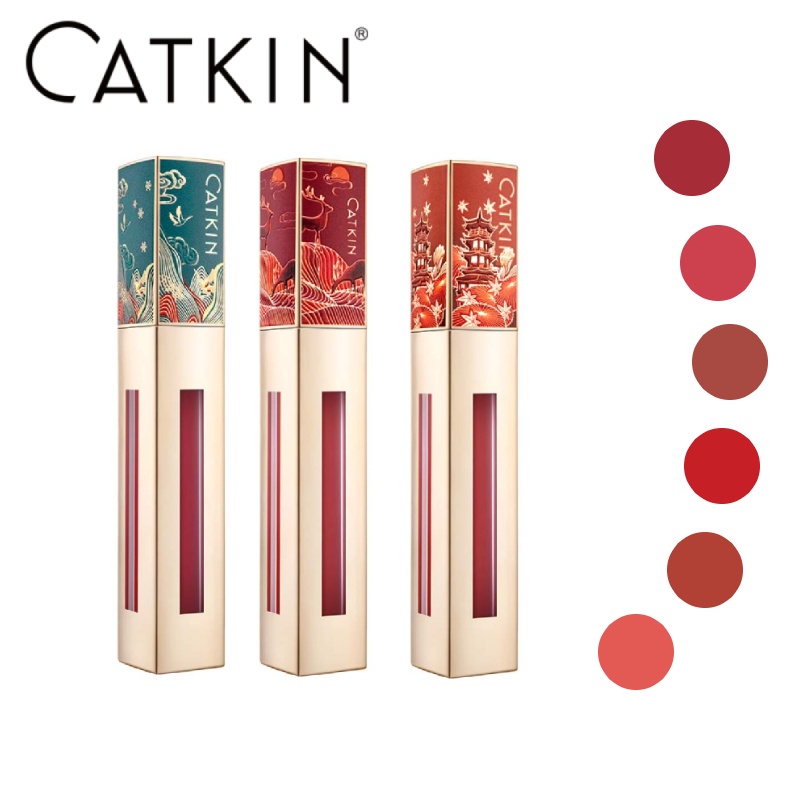 Son Kem Catkin 6 Màu Lì Dưỡng Ẩm Lâu Trôi