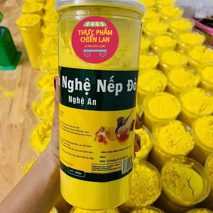 Tinh bột nghệ NẾP ĐỎ 100% NGHỆ NẾP ĐỎ 🍠 ĐẸP DA, MỜ VẾT THÂM