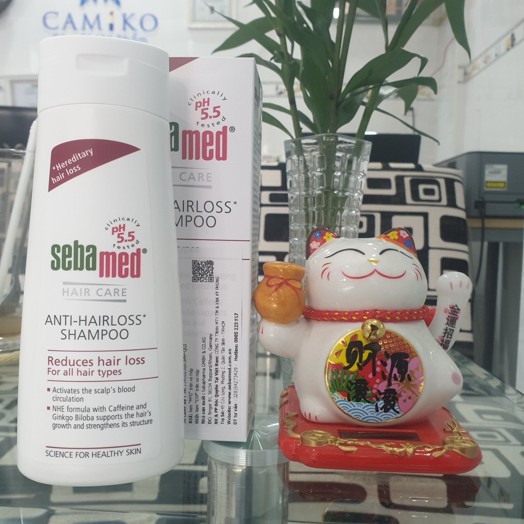 Sebamed Anti-Hairloss Shampoo pH5.5 - Dầu gội ngăn ngừa rụng tóc, kích thích mọc tóc 200ml