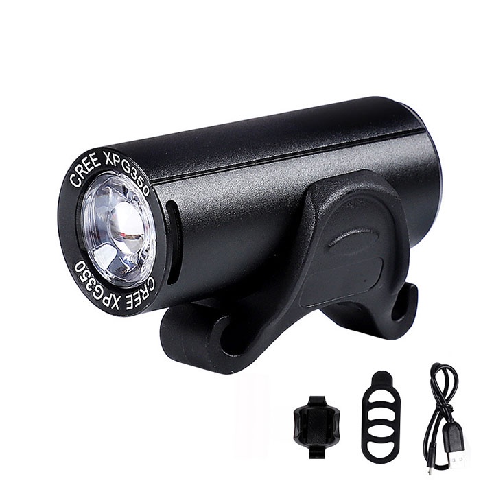 Đèn xe đạp thể thao  siêu sáng có còi pin sạc usb led T6 chống nước
