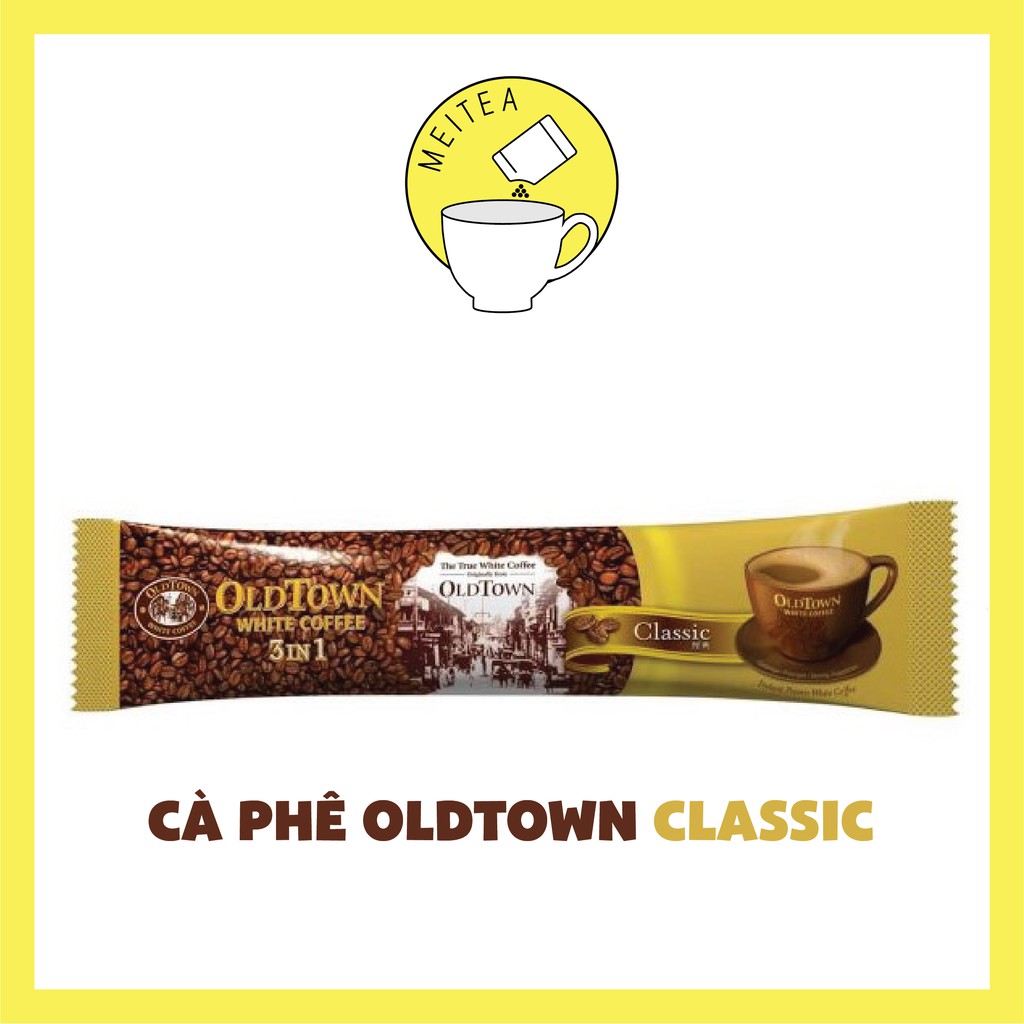 [HSD 2022] Gói lẻ cà phê trắng Oldtown Classic Coffee Malaysia - 38g