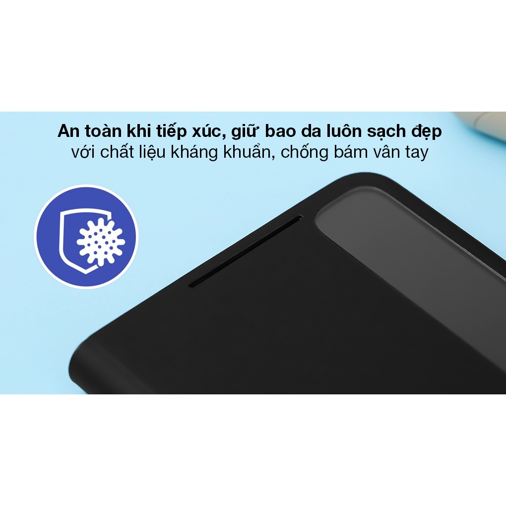 Bao Da Smart Clear View Kèm Bút SPen Samsung Galaxy S21 Ultra Chính hãng