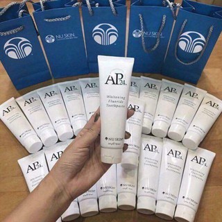 Kem đánh răng AP24 [Tặng TÚI giấy Nuskin] Kem đánh răng Nuskin chính hãng khử mùi hôi miệng, cho răng trắng sáng