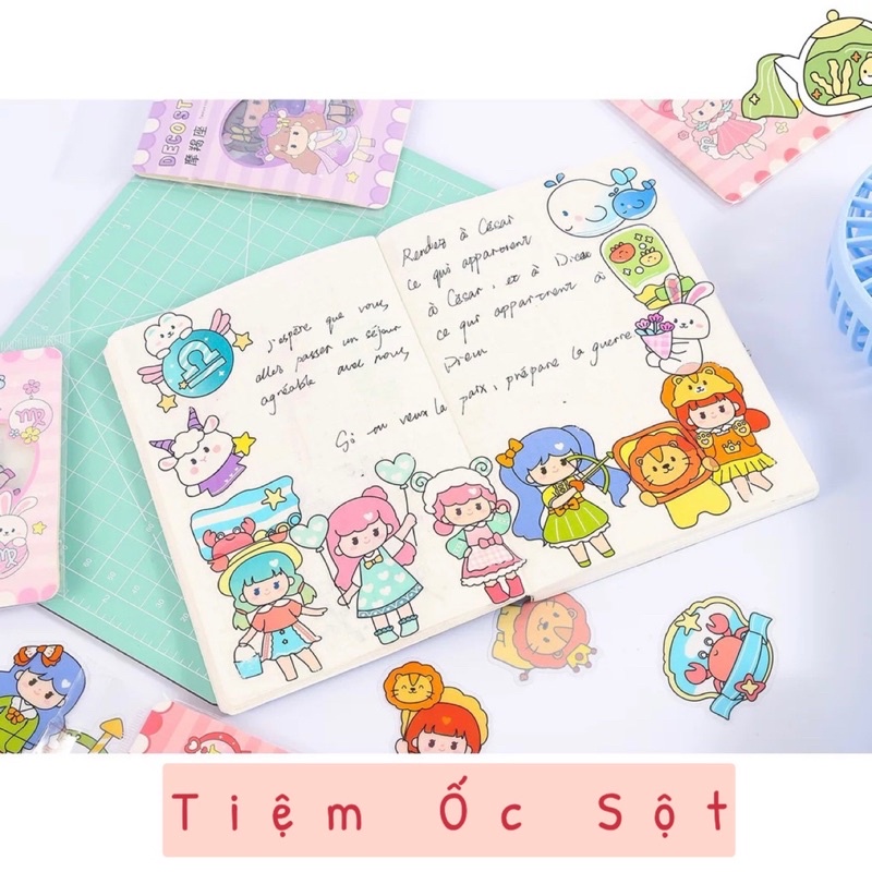 Bộ Sticker 40 Hình Cung Hoàng Đạo Xinh Xắn-ST004