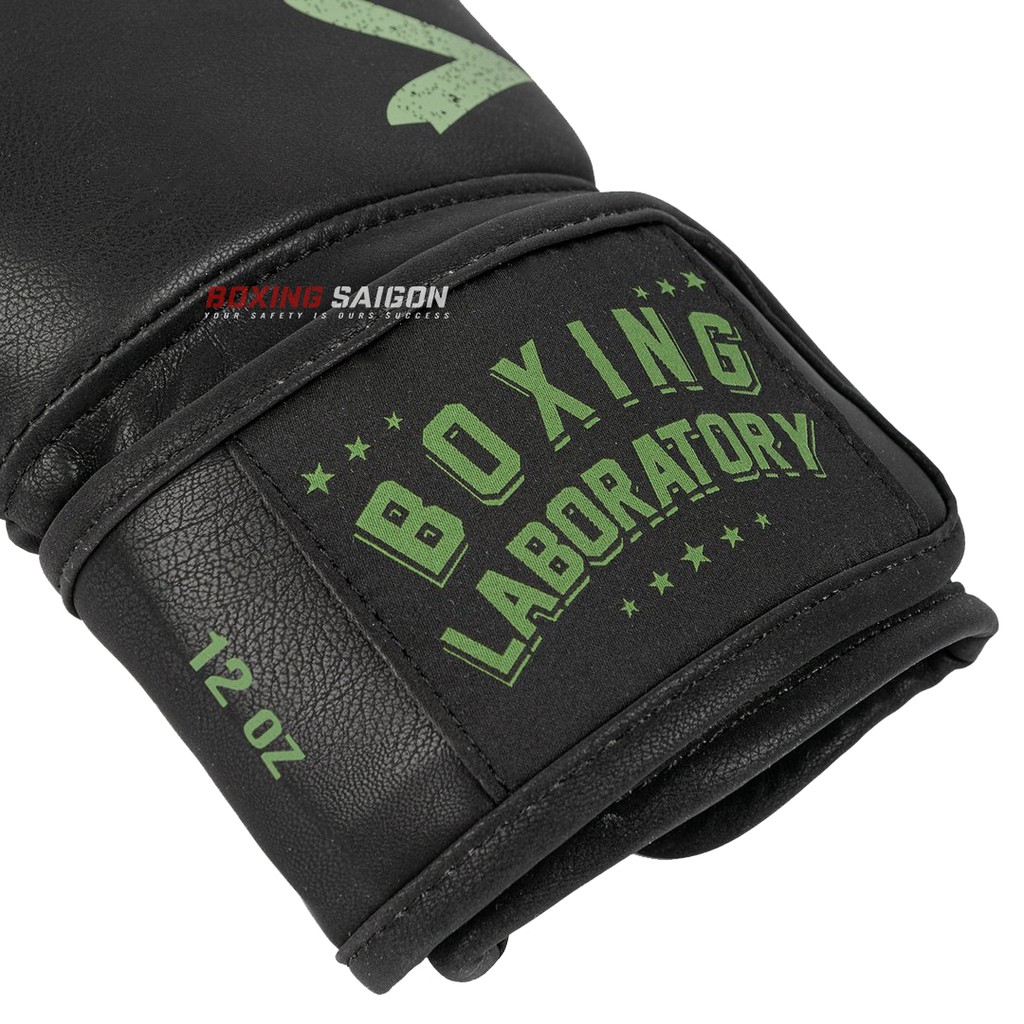 Găng tay boxing Venum Lab - Black/Green